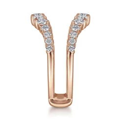 Clearance Gabriel & Co. 14K Rose Gold Diamond Ring Enhancer - 0.95 ct