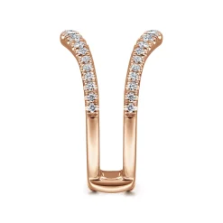 Hot Gabriel & Co. 14K Rose Gold Diamond Ring Enhancer - 0.5 ct
