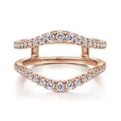Hot Gabriel & Co. 14K Rose Gold Diamond Ring Enhancer - 0.5 ct