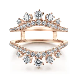 Discount Gabriel & Co. 14K Rose Gold Diamond Ring Enhancer - 1 ct
