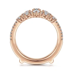 Discount Gabriel & Co. 14K Rose Gold Diamond Ring Enhancer - 1 ct