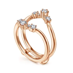 Discount Gabriel & Co. 14K Rose Gold Diamond Ring Enhancer - 0.5 ct