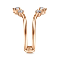Discount Gabriel & Co. 14K Rose Gold Diamond Ring Enhancer - 0.5 ct