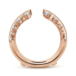 Gabriel & Co. 14K Rose Gold Diamond Ring Enhancer - 0.8 ct