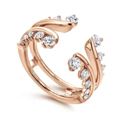Gabriel & Co. 14K Rose Gold Diamond Ring Enhancer - 0.8 ct