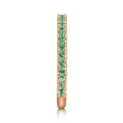 Online Gabriel & Co. 14K Rose Gold Emerald Stackable Ring
