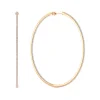 Online Gabriel & Co. 14K Rose Gold French Pave 80mm Round Inside Out Diamond Hoop Earrings