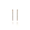 Gabriel & Co. 14K Rose Gold French Pave 30mm Round Inside Out Diamond Hoop Earrings