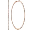 Discount Gabriel & Co. 14K Rose Gold French Pave 80mm Round Inside Out Diamond Hoop Earrings