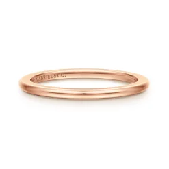 Outlet Gabriel & Co. 14K Rose Gold 1.3mm Mini Spacer Band