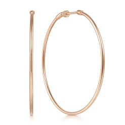 Outlet Gabriel & Co. 14K Rose Gold 50mm Round Classic Hoop Earrings