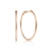 Hot Gabriel & Co. 14K Rose Gold 30mm Round Classic Hoop Earrings