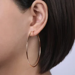 Online Gabriel & Co. 14K Rose Gold 60mm Round Classic Hoop Earrings