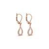 Clearance Gabriel & Co. 14k Rose Gold Open Teardrop Diamond Drop Earrings
