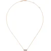 Hot Gabriel & Co. 14K Rose Gold Rectangular Diamond Pendant Necklace