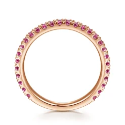 Online Gabriel & Co. 14K Rose Gold Ruby Stackable Ring