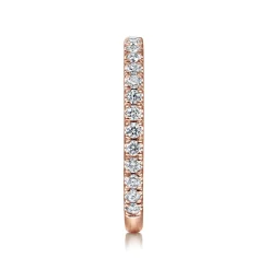 Hot Gabriel & Co. 14K Rose Gold Scalloped Diamond Stackable Ring