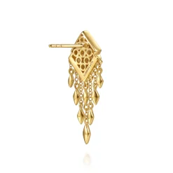 Outlet Gabriel & Co. 14K White and Yellow Gold Diamond Drop Chandelier Earrings
