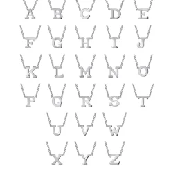 Clearance Gabriel & Co. 14K White Gold A Initial Necklace