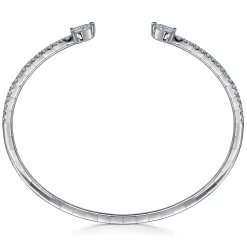 Outlet Gabriel & Co. 14K White Gold Arrow Diamond Cuff Bracelet