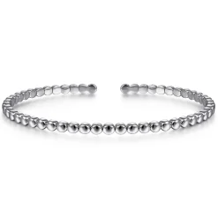 Clearance Gabriel & Co. 14K White Gold Beaded Cuff Bracelet
