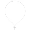 Clearance Gabriel & Co. 14K White Gold Beveled Diamond Cross Pendant Necklace