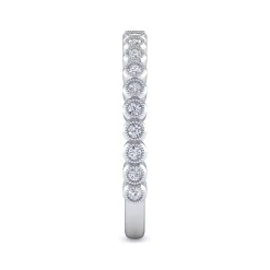 Outlet Gabriel & Co. 14K White Gold Bezel Set Stackable Diamond Band