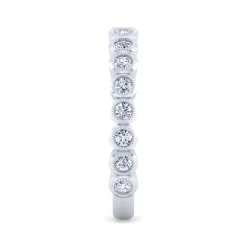 Gabriel & Co. 14K White Gold Bezel Set Stackable Diamond Band