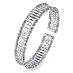 Best Gabriel & Co. 14K White Gold Bujukan Cuff Bracelet