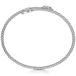 Online Gabriel & Co. 14K White Gold Bujukan Diamond Bangle