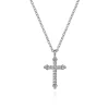 Hot Gabriel & Co. 14K White Gold Bujukan Diamond Cross Pendant Necklace