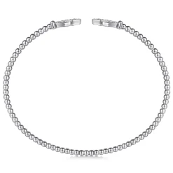 Sale Gabriel & Co. 14K White Gold Bujukan Diamond Split Cuff
