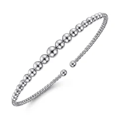 Discount Gabriel & Co. 14K White Gold Bujukan Open Bangle
