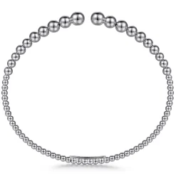 Online Gabriel & Co. 14K White Gold Bujukan Open Bangle