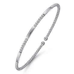 Outlet Gabriel & Co. 14K White Gold Bujukan Open Bangle