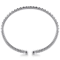 Best Gabriel & Co. 14K White Gold Bujukan Pyramid Bangle