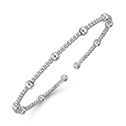 Gabriel & Co. 14K White Gold Bujukan Split Bangle