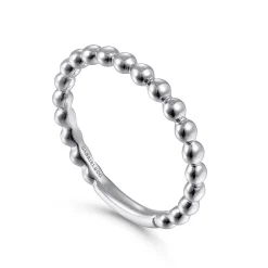 Best Gabriel & Co. 14K White Gold Bujukan Stackable Ring