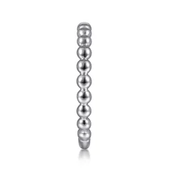 Best Gabriel & Co. 14K White Gold Bujukan Stackable Ring