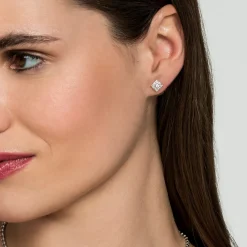 Online Gabriel & Co. 14K White Gold Bursting Star Diamond Stud Earrings