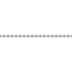 Best Gabriel & Co. 14K White Gold Buttercup Set Diamond Tennis Bracelet