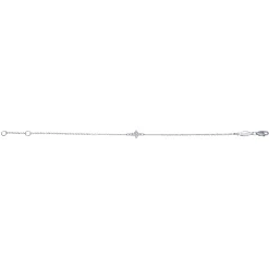 Online Gabriel & Co. 14K White Gold Chain Bracelet with Diamond Cross