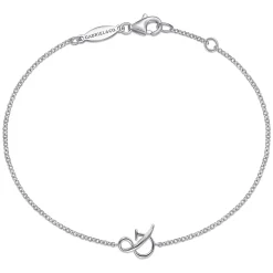 Sale Gabriel & Co. 14K White Gold Chain Bracelet with Symbol