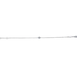 Sale Gabriel & Co. 14K White Gold Chain Bracelet with Pave Diamond Hamsa