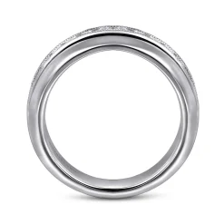 Discount Gabriel & Co. 14K White Gold Channel Set Diamond Anniversary Band - 0.5 ct