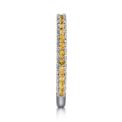Outlet Gabriel & Co. 14K White Gold Citrine Stackable Ring