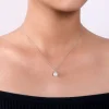 Clearance Gabriel & Co. 14K White Gold Diamond and Pearl Pendant Necklace