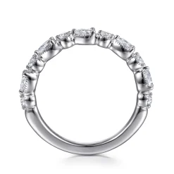 Hot Gabriel & Co. 14K White Gold Diamond Anniversary Band - 0.7 ct