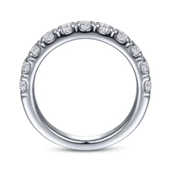 Best Gabriel & Co. 14K White Gold Diamond Anniversary Band - 1.65 ct
