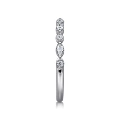 Outlet Gabriel & Co. 14K White Gold Diamond Anniversary Band - 0.24 ct